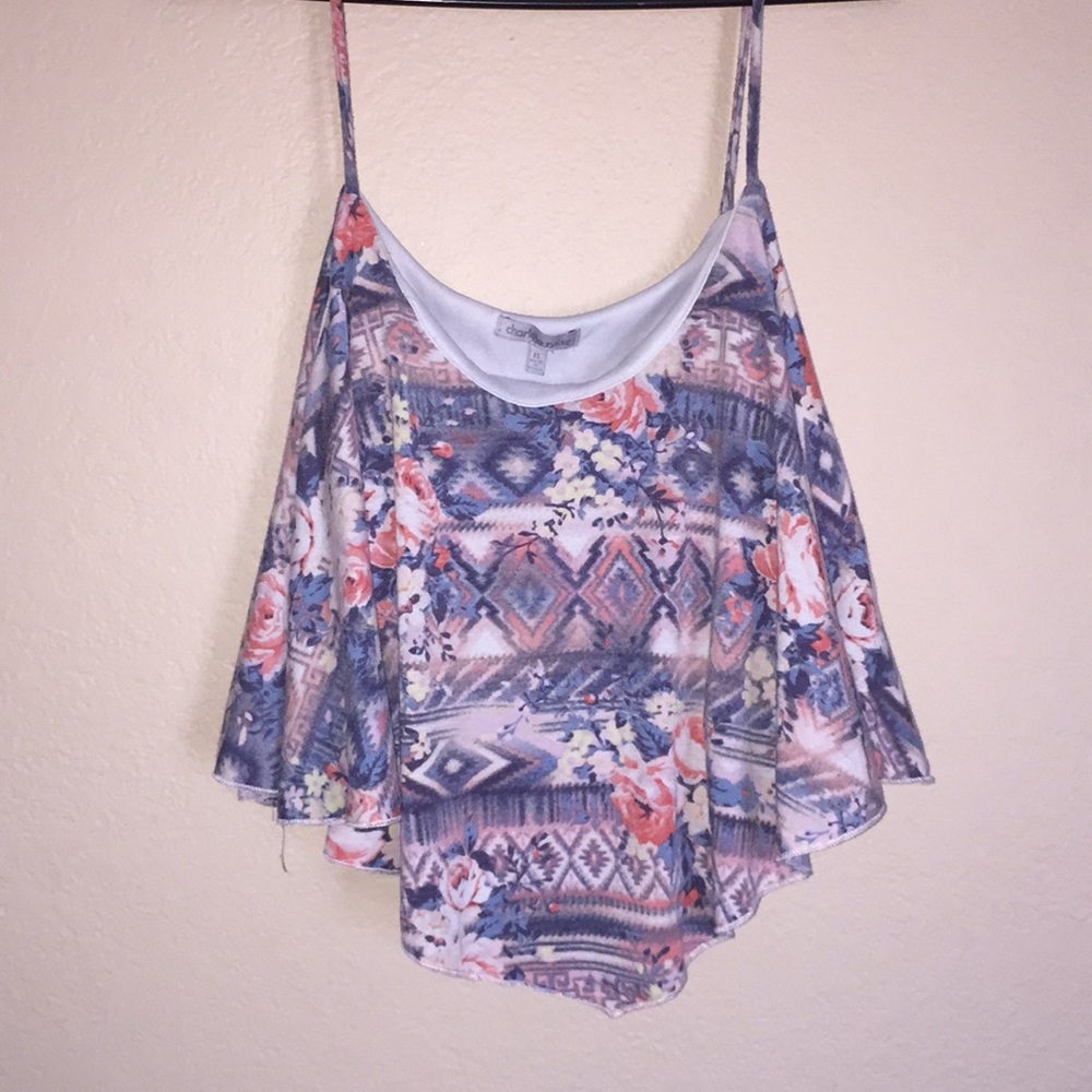Summer Floral Crop Tank